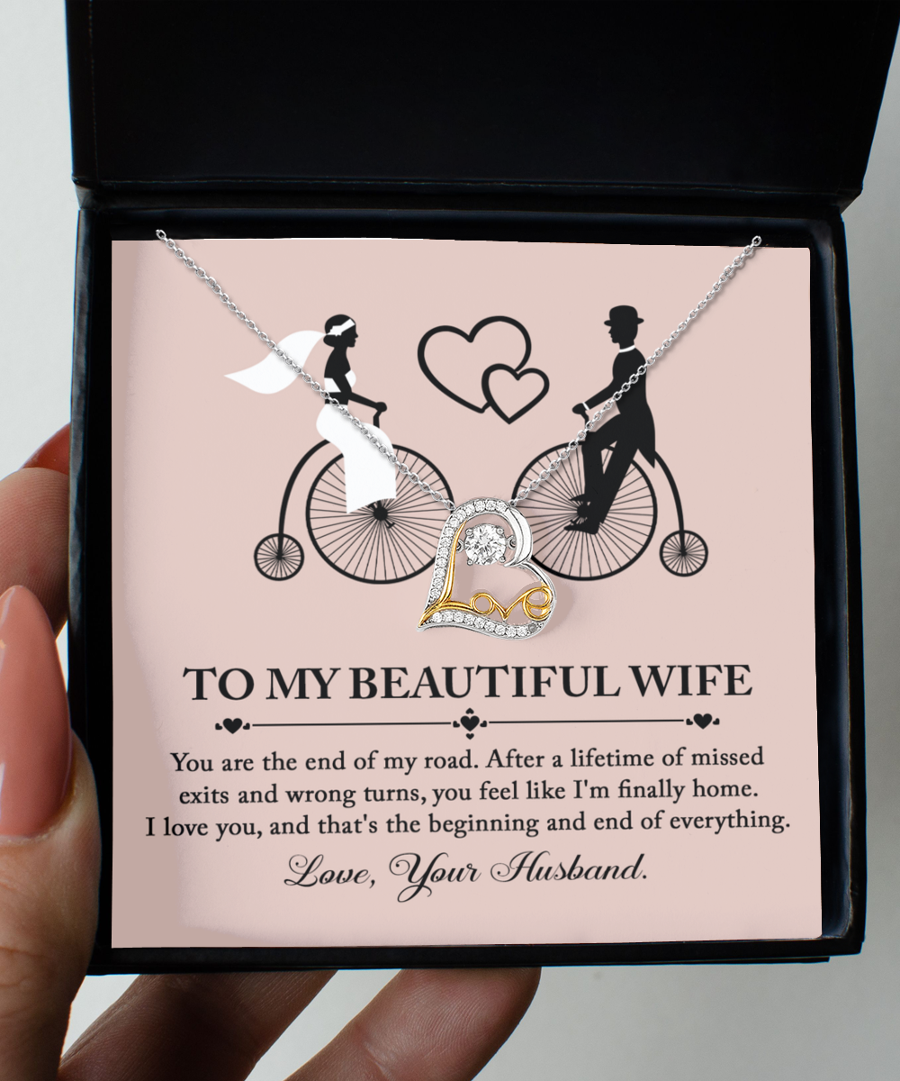 Wife Heart Necklace - I'm Finally Home