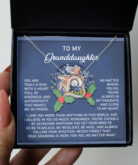 Load image into Gallery viewer, Granddaughter Heart Necklace - Here For You
