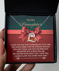 Load image into Gallery viewer, Daughter Heart Necklace - Always Will Be
