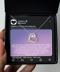 Load image into Gallery viewer, I&#39;m Sorry Heart Necklace - Hurt You Badly
