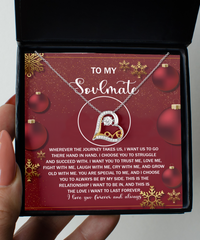 Load image into Gallery viewer, My Soulmate Heart Necklace - By Side
