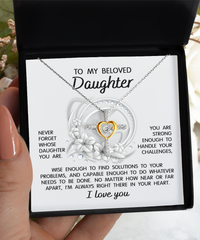 Load image into Gallery viewer, Daughter Cross Necklace - Always Right There
