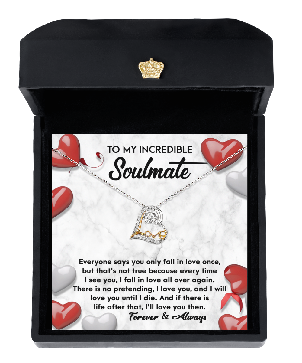 Soulmate Heart Necklace - Love You Then