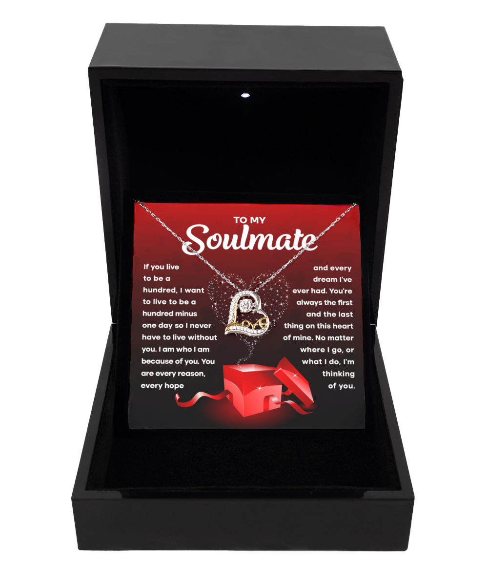 Soulmate Heart Necklace - Without You