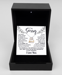 Load image into Gallery viewer, I&#39;m Sorry I Love You - Sterling Silver Heart Necklace
