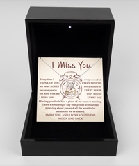 Load image into Gallery viewer, I Miss You Every Second - Heart Necklace
