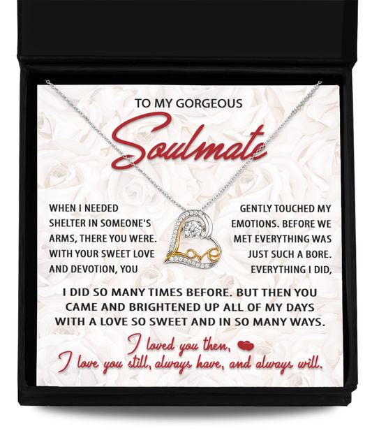 Soulmate Heart Necklace - Sweet Love