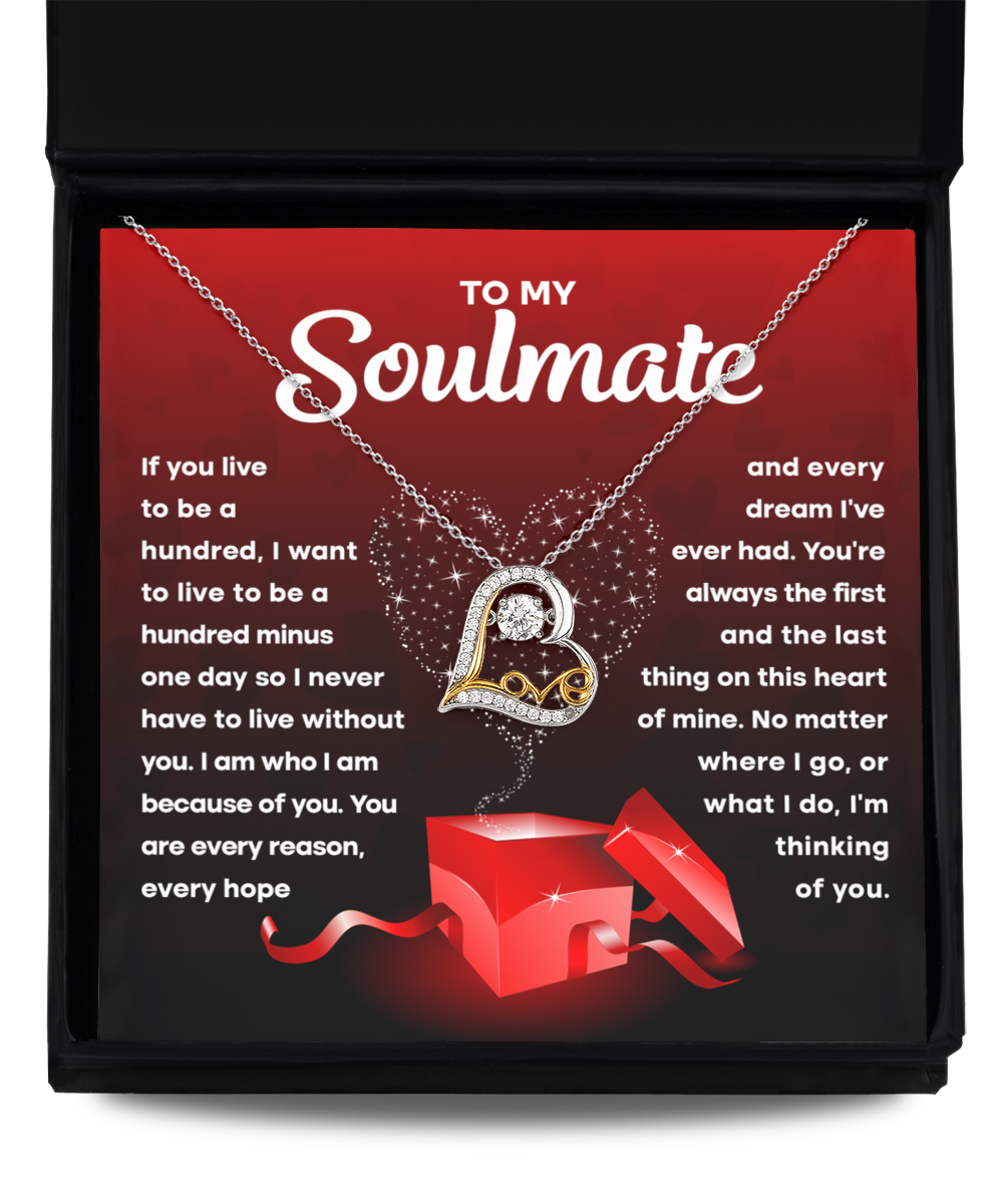 Soulmate Heart Necklace - Without You