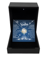 Load image into Gallery viewer, Sister Heart Necklace - Stars Aligned
