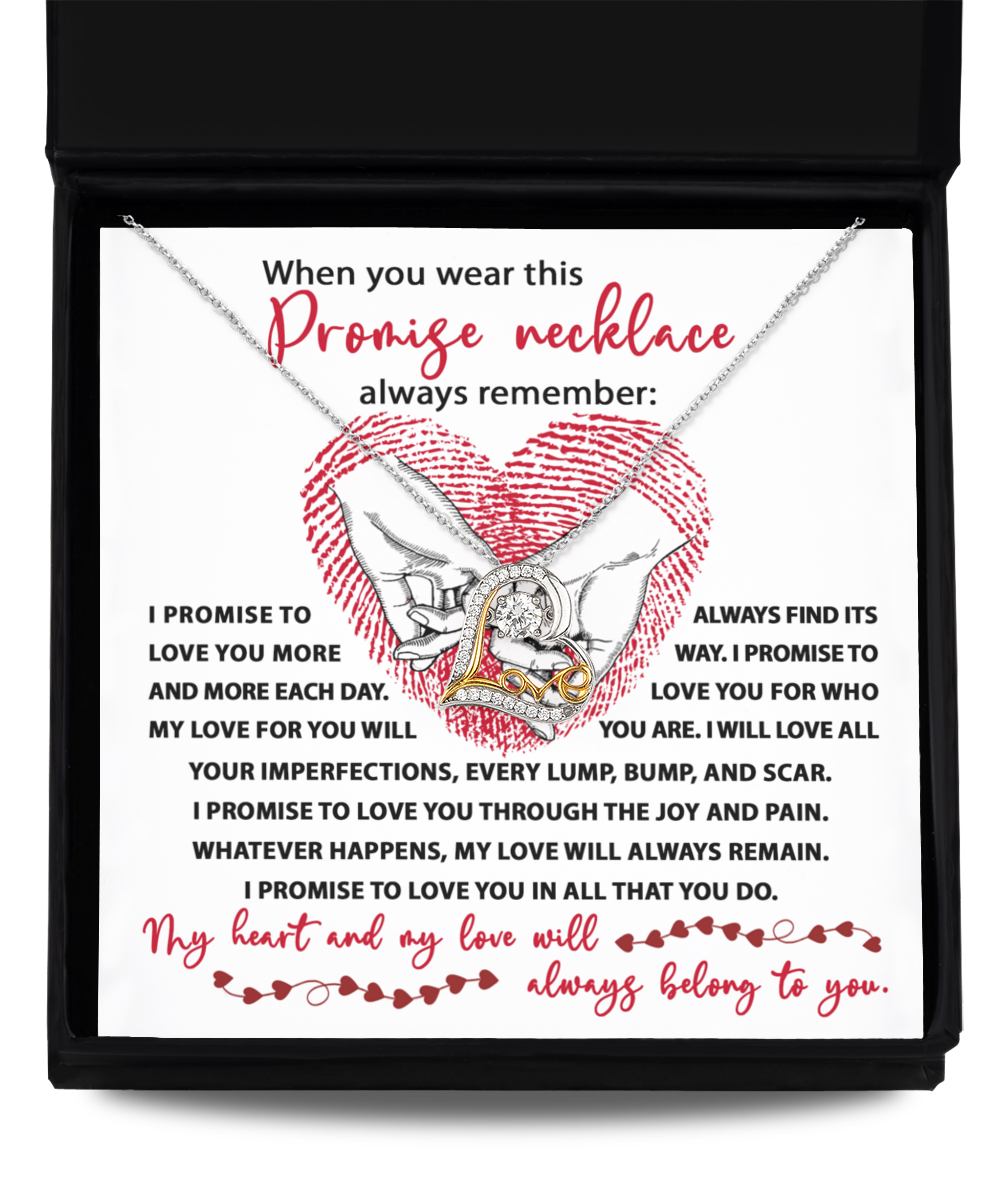 Soulmate Heart Necklace - I Promise