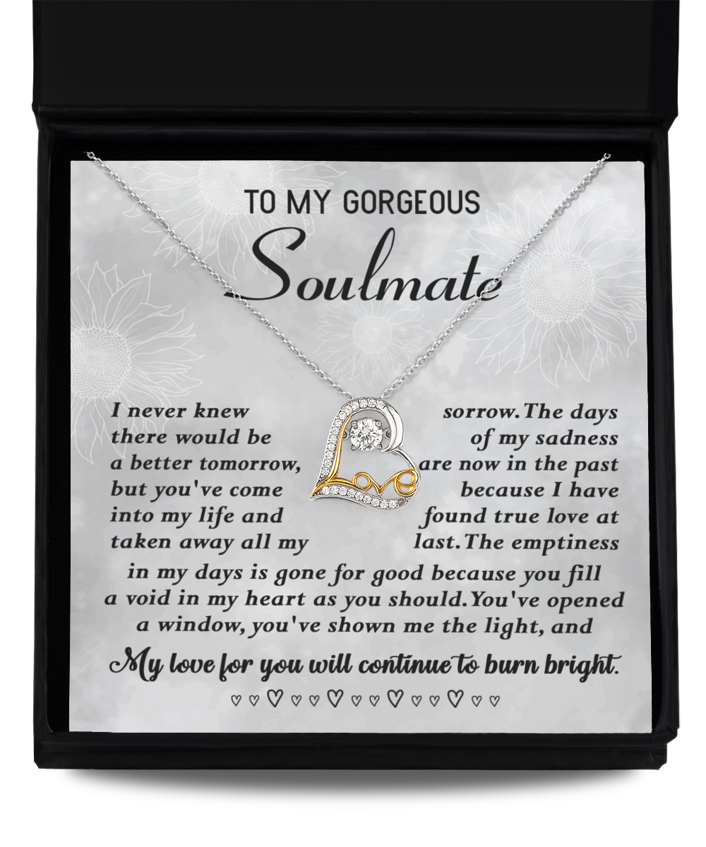 Soulmate Heart Necklace - True Love