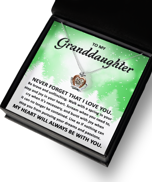 Granddaughter Crown Necklace - Pursuing Your Dreams