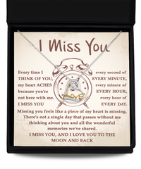 Load image into Gallery viewer, I Miss You Every Second - Heart Necklace
