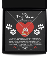Load image into Gallery viewer, Dog Mom Heart Necklace - Hard to Find
