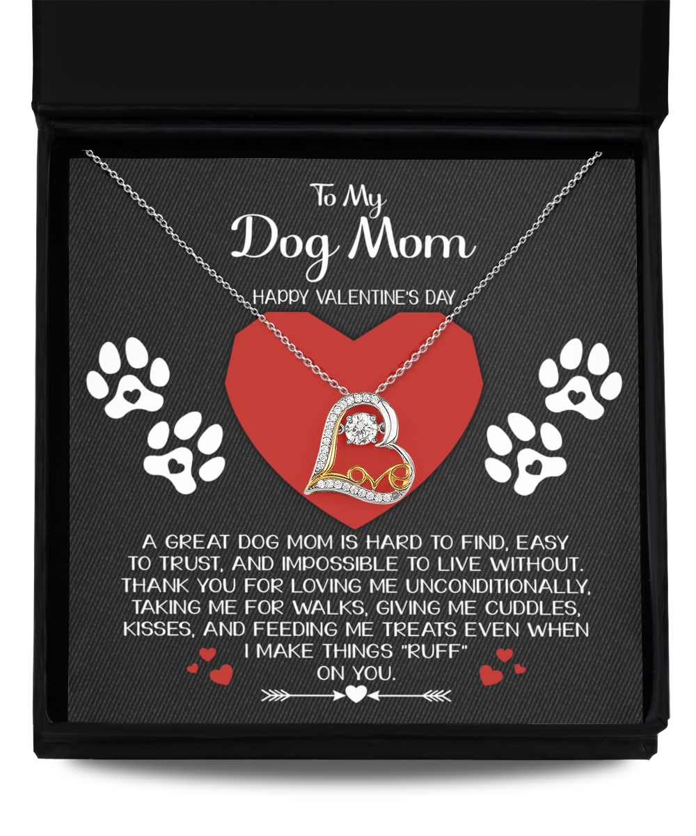 Dog Mom Heart Necklace - Hard to Find