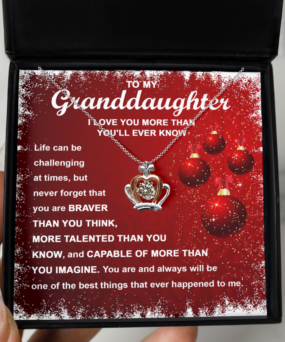 Granddaughter Crown Necklace - The Best Things