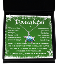 Load image into Gallery viewer, Daughter Turtle Necklace - Dreaming Big
