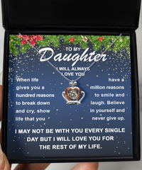 Load image into Gallery viewer, Daughter Crown Necklace - Smile and Laugh
