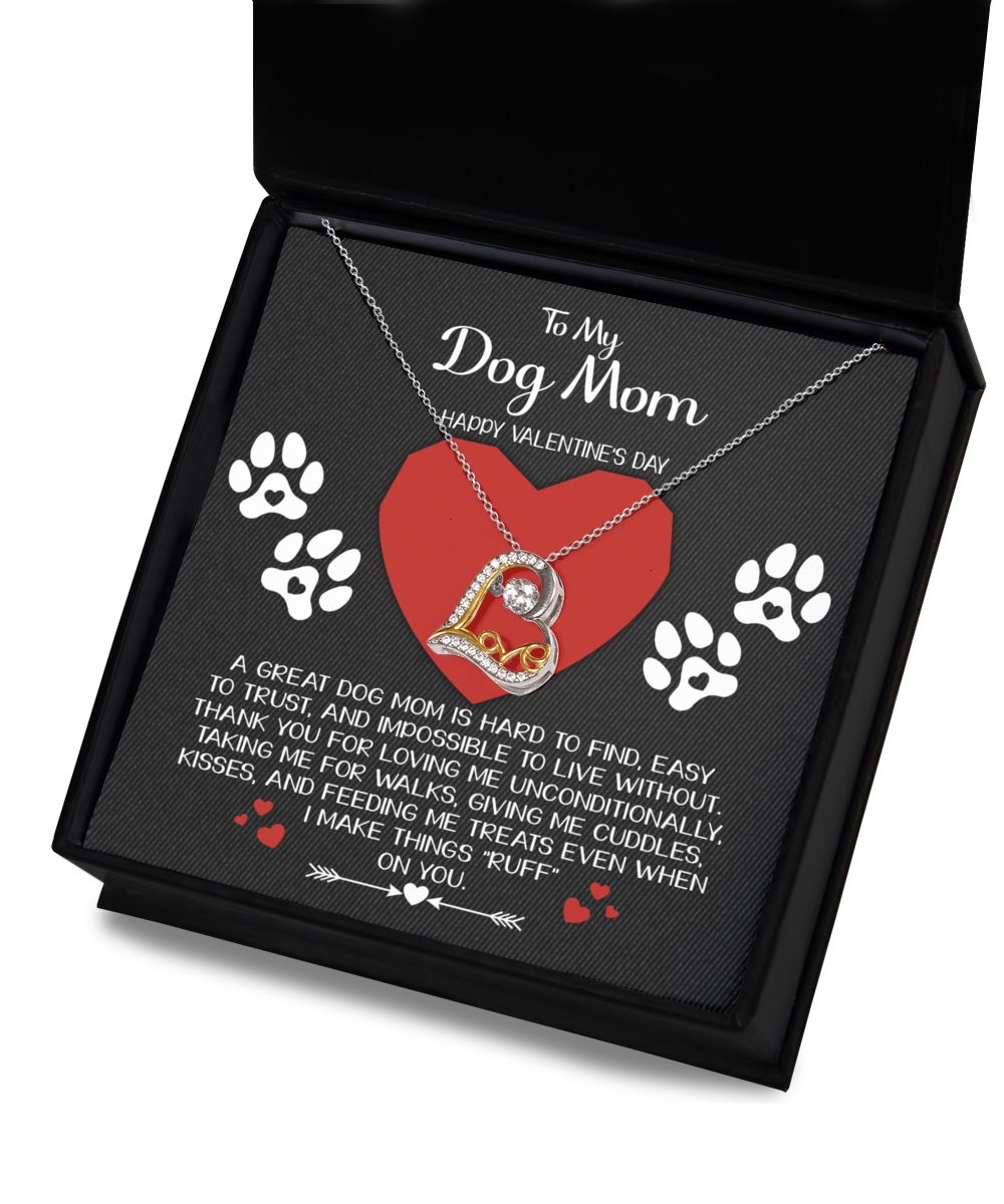 Dog Mom Heart Necklace - Hard to Find
