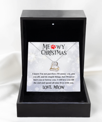 Load image into Gallery viewer, Cat Mom Heart Necklace - Meowy Christmas

