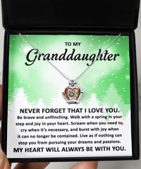 Load image into Gallery viewer, Granddaughter Crown Necklace - Pursuing Your Dreams
