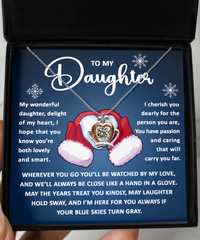 Load image into Gallery viewer, Daughter Crown Necklace - Hand in a Glove
