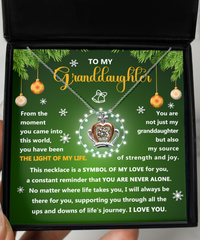 Load image into Gallery viewer, To My Granddaughter - Symbol Of Love - Crown Necklace
