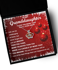 Load image into Gallery viewer, Granddaughter Crown Necklace - The Best Things
