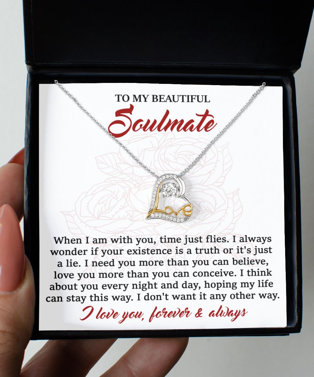 Soulmate Heart Necklace - I Need You