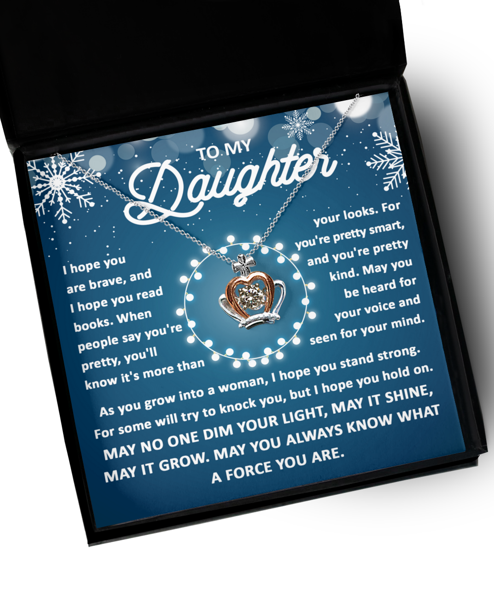 Daughter Crown Necklace - May You Know