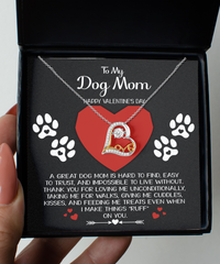 Load image into Gallery viewer, Dog Mom Heart Necklace - Hard to Find
